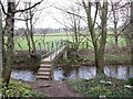 Footbridge over the River Laver at Clotherholme