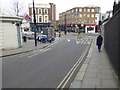 Contraflow cycle lane on Crossland Road