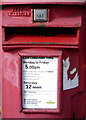 Detail, Elizabeth II postbox outside Birley Carr Post Office