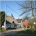 Foxton: the corner of Mortimers Lane