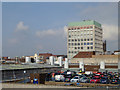 Rooftop car parks and Mander House in Wolverhampton