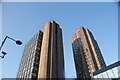 Looking up at the office blocks on Sandell Street from Waterloo Road #2