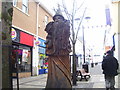 Carmarthen Shopping Precinct - Merlin Wood Statue Carving