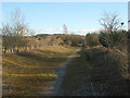 Public footpath by South Cornelly