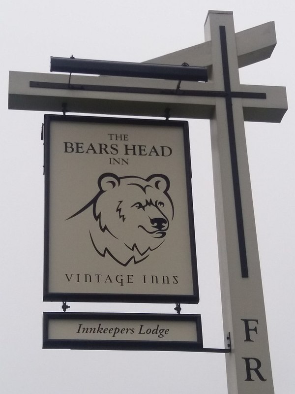 Sign for the Bear's Head at Brereton © Stephen Craven :: Geograph ...