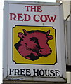 Red Cow name sign, Bynea