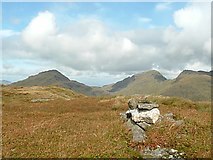 NN3815 : Meall Mor (summit cairn) by Raibeart MacAoidh