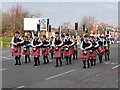 Manchester Irish Festival Parade, Pipes and Drums on Cheetham Hill Road