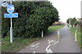 Footpath to Saxon Pool and Leisure Centre