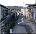 Back lane between Herbert Street and Margaret Street, Abercynon