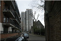 TQ3480 : View of Hatton House from Wellclose Square #2 by Robert Lamb
