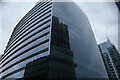 View of Aldgate Place reflected in Aldgate Tower from Leman Street