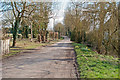 Public footpath on unmade road, Lower Green, Wimbish