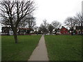 The circle, Henderson Avenue looking south