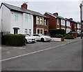 ST3289 : White house and white cars, Haisbro Avenue, Newport by Jaggery