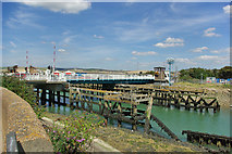 TQ4401 : Newhaven swing bridge by Robin Webster