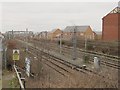 Railway south of Moss Lane, Elworth