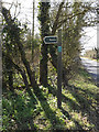 Byway sign on Pettaugh Lane Byway