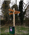 Fingerpost near Holme Wood, Bottesford