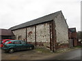 Barn with chalk walling