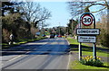 The A612 in the village of Lowdham