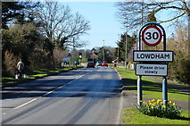 SK6746 : The A612 in the village of Lowdham by Mat Fascione