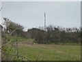 Communications mast near Trannack