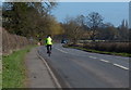 Cycling along the A612 Nottingham Road