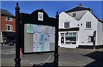 TM4656 : Aldeburgh High Street: Town notice board by Michael Garlick