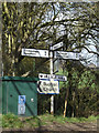 Roadsign on Debenham Road