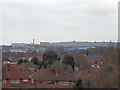 Over the rooftops to the old rover site