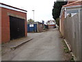 Access to rear of shops on Bristol Road South, Northfield