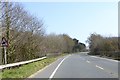 A394 bridge over minor road at Gwallon