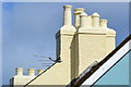 Chimney pots above Clarence Street