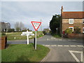 Crossroads  in  High  Catton  village