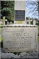 Names on Lower Quinton war memorial #1