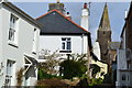 Lane towards the church at Slapton