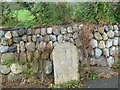 Old stone milestone near Clynnog