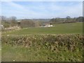 Fields and farm buildings north of Beaford