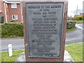 Plaque on the Radar Research Memorial, Defford