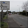 Directions sign, High Street, Laleston