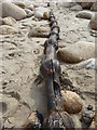 SW3526 : Submarine cable on Sennen beach by Rod Allday