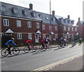 Sunday morning cyclists in Stonehouse