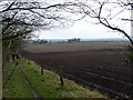 SK5650 : Ploughed fields at Stanker Hill Farm by Graham Hogg