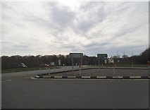 TQ5708 : Roundabout on the A22, Hailsham by David Howard