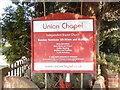 Noticeboard outside Union Chapel, Bethersden