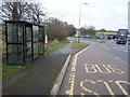 Bus stop and shelter on the A691