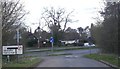 Junction at the lane leading from Raglan Castle