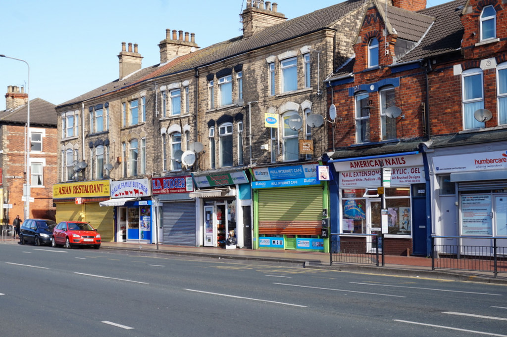 Shops on Spring Bank, Hull © Ian S :: Geograph Britain and Ireland