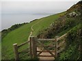 Gate on the South West Coast Path